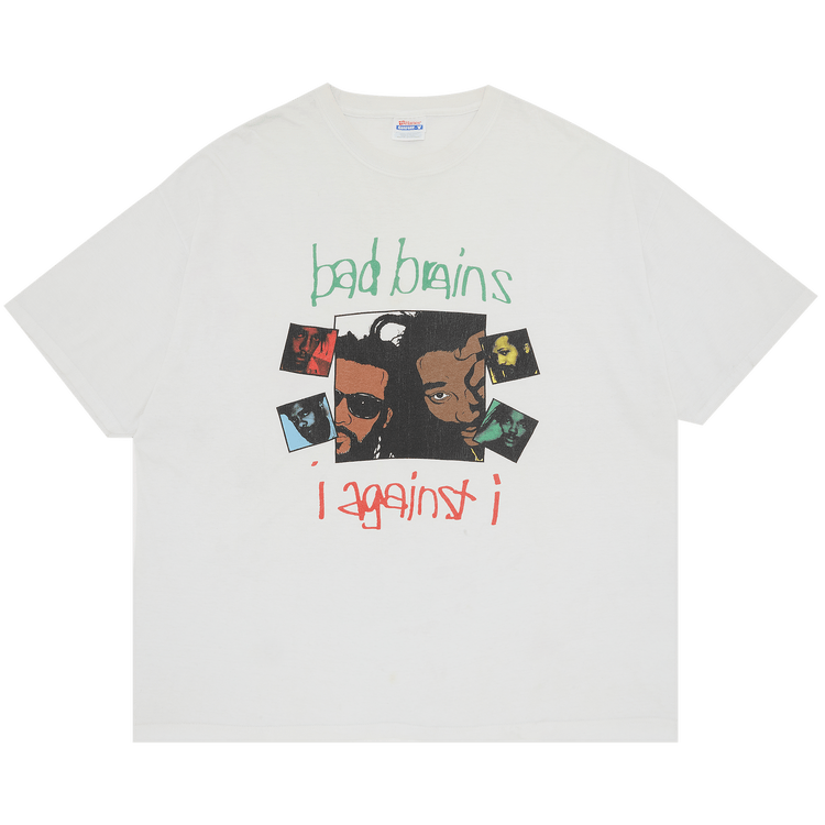 Buy Vintage Bad Brains I Against I T-Shirt 'White' - 2903
