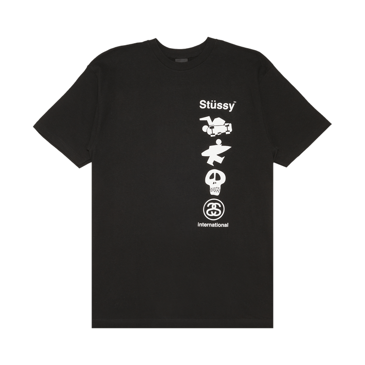 STUSSY surf skate T-shirt, size S for men cotton white type Vintage Second Hand main image 0