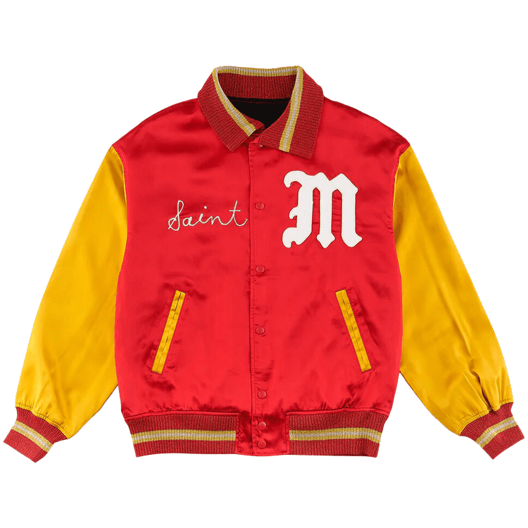 Buy SAINT Mxxxxxx Saint Varsity Jacket 'Red' - SM S23 0000 068 | GOAT