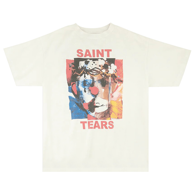 新品2022SS LUDLOWラドロー CLOWN ギャザー デザイン Tシャツ Buy SAINT Mxxxxxx DT Clown T-Shirt 'White' - SM S23 0000 092 | GOAT