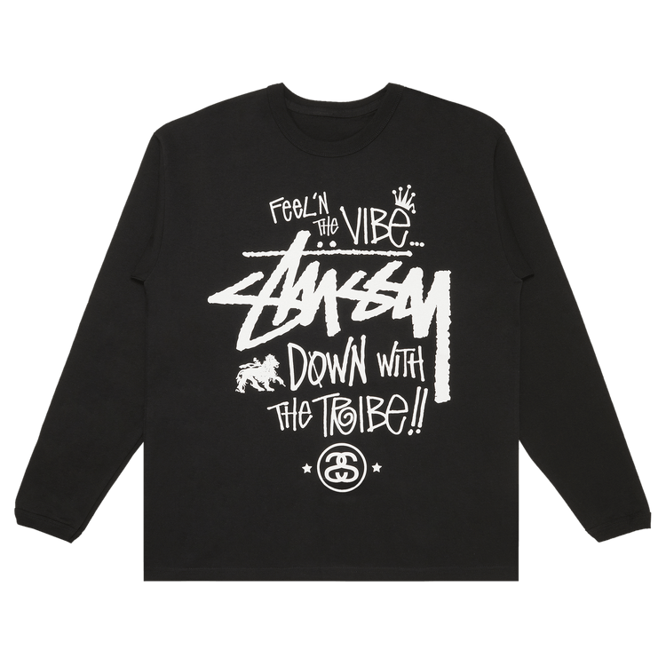Buy Stussy Feel'n The Vibe Long-Sleeve 'Black' - 0535