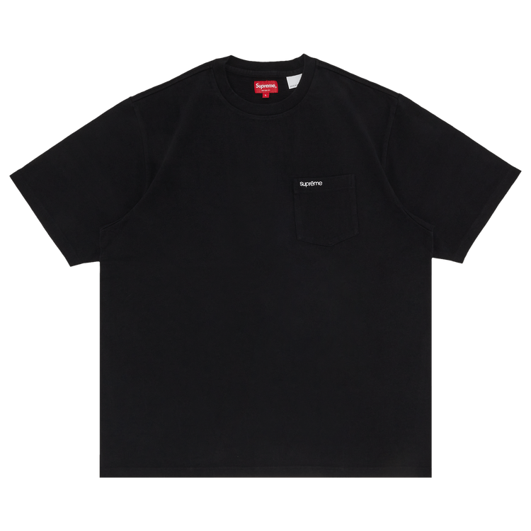 Supreme small hotsell box tee black