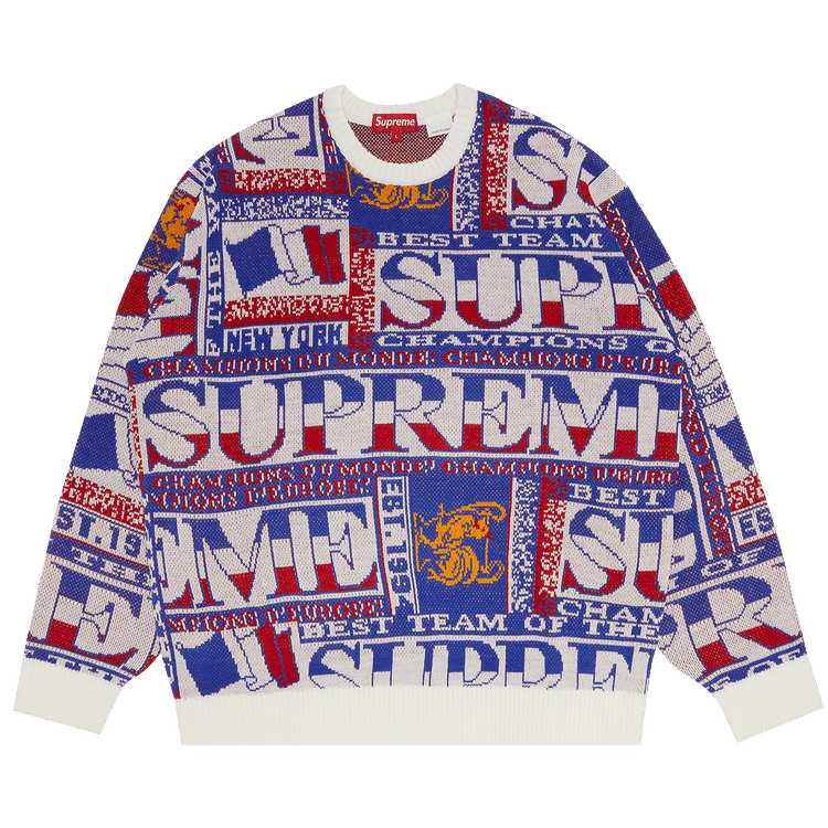 Buy Supreme Scarf Sweater 'White' - SS23SK20 WHITE | GOAT