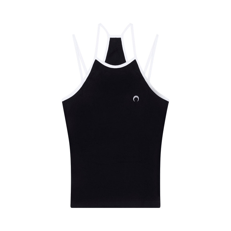 Buy Marine Serre Organic Tennis Court Top 'Black' - T353SS23W 00