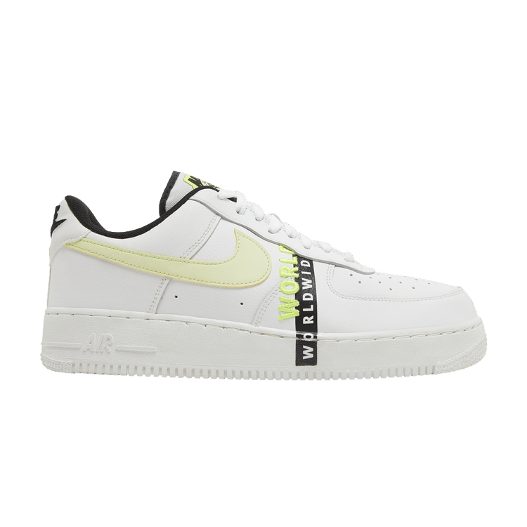 スニーカー Nike Air Force 1 Low Worldwide White Volt Nike Air Force 1 Low Worldwide Sz 9.5 Men Volt White Shoes