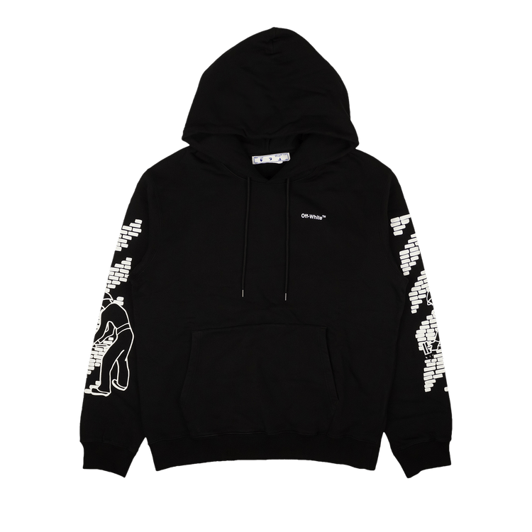 Buy Off-White Bricks Slim Hoodie 'Black/White