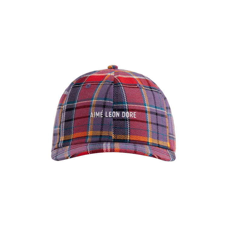 Aimé Leon Dore Plaid Logo Hat 'Purple Plaid'