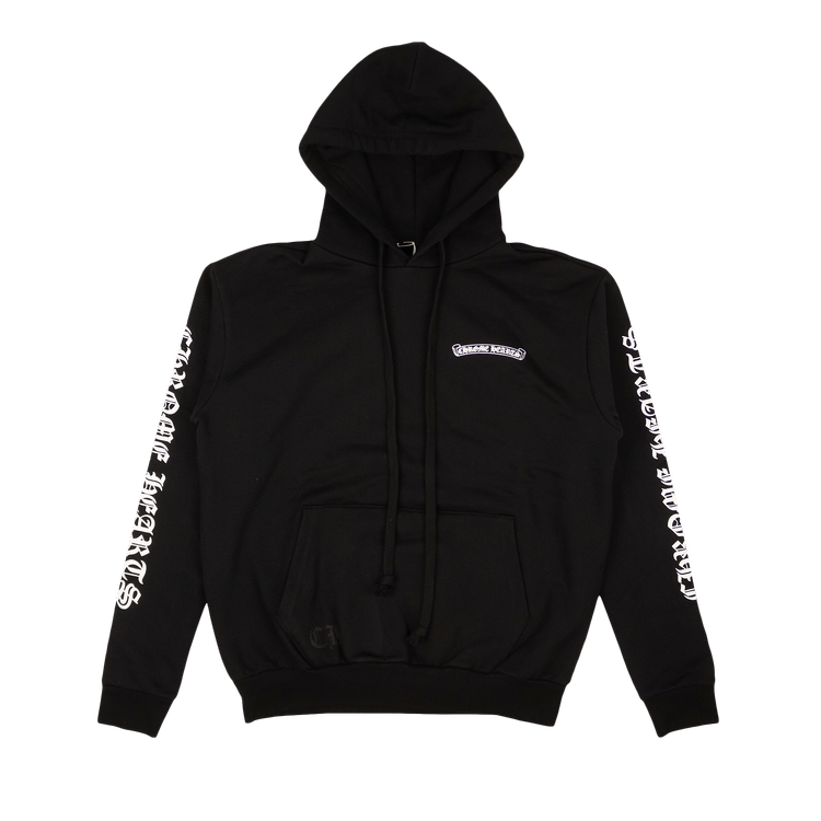 Buy Chrome Hearts Script Logo Hoodie 'Black' - 1383