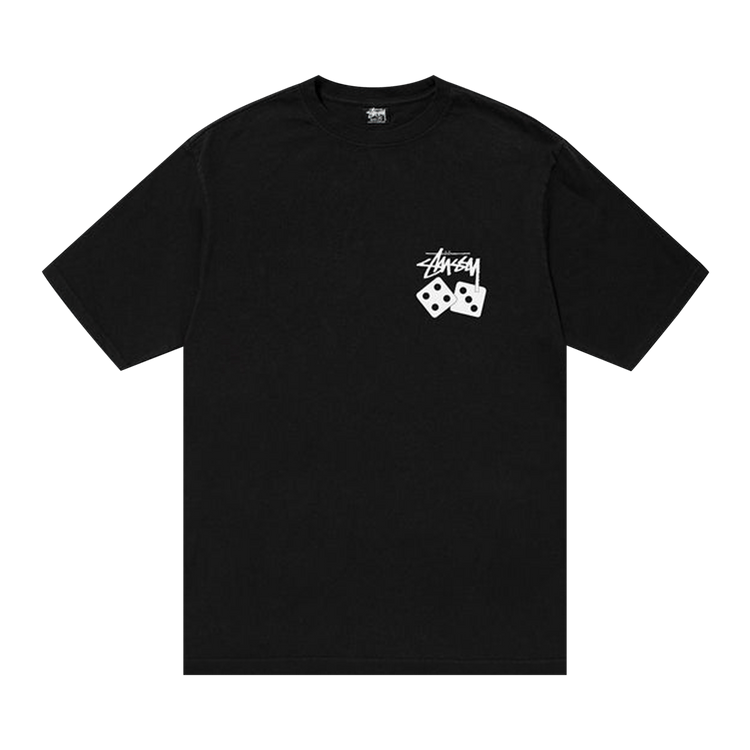 Buy Stussy Dice Pigment Dyed Tee 'Black' - 1904883H BLAC | GOAT