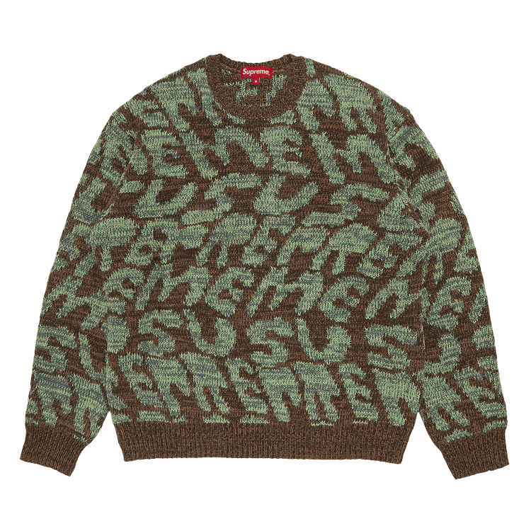 Buy Supreme Stacked Sweater 'Brown' - SS23SK23 BROWN - Brown | GOAT