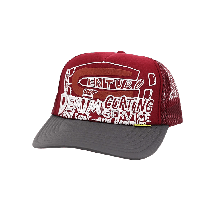 Buy Kapital Century Denim Coating Service Truck Cap 'Burgundy' KR2112XH01 BURG GOAT