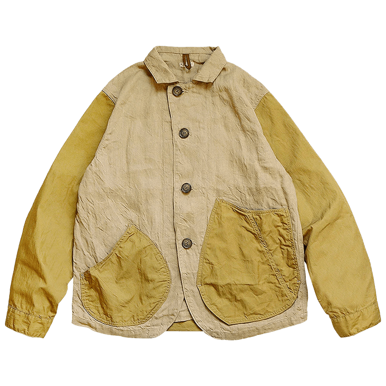 Buy Kapital Linen Chino Cloth X Gabardine Ringoman Coverall