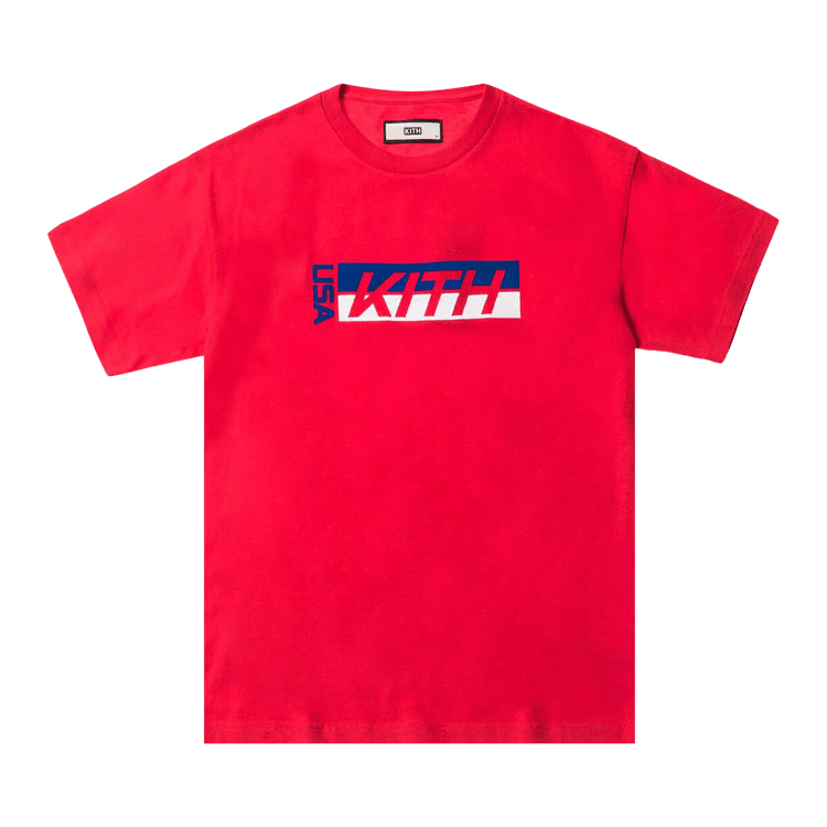 Kith トップス Buy Kith USA Factory Team Tee 'Red' - KHM3267 110 | GOAT