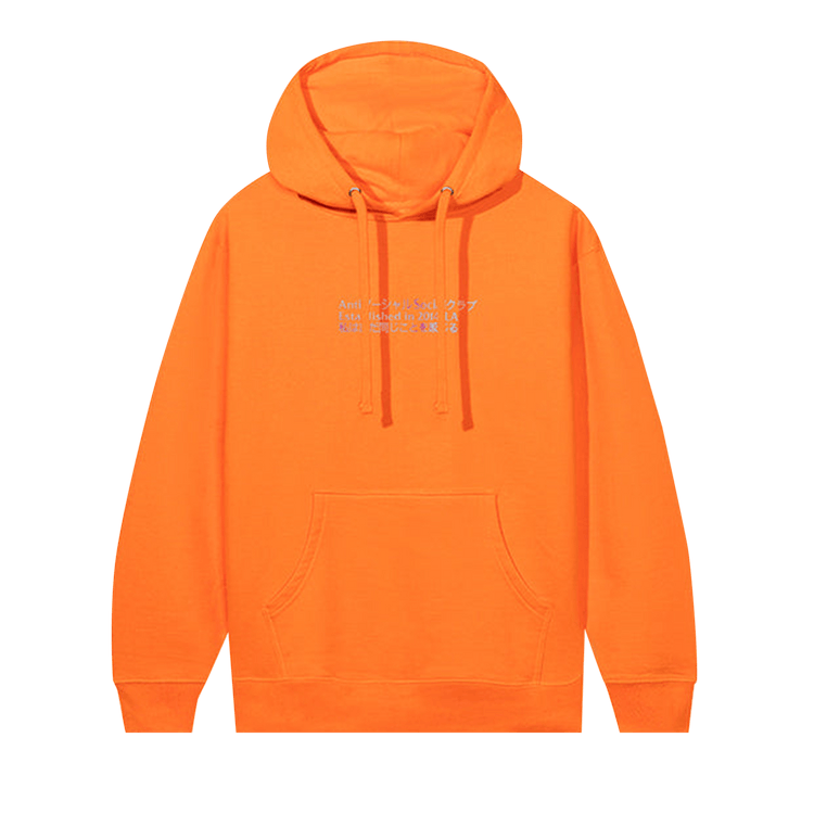 Buy Anti Social Social Club Temporary Memory Hoodie Orange