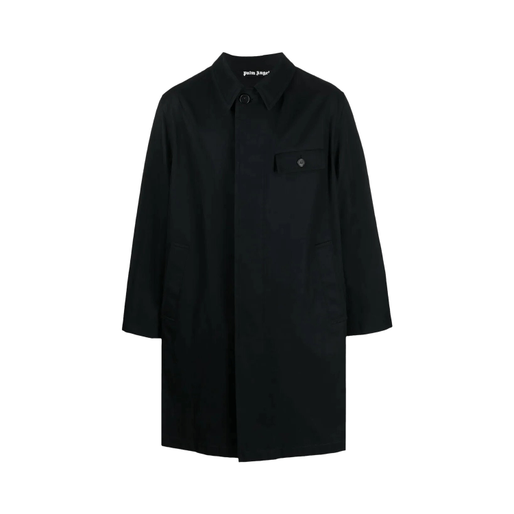 Light Weight Logo Coat in black - Palm Angels® Official