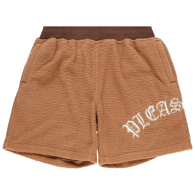 Buy Pleasures Mars Sherpa Shorts 'Brown' P23SP043 BROW GOAT