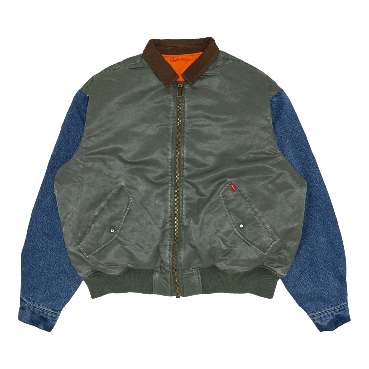 Size xxl Supreme Denim Sleeve MA-1 'Olive'