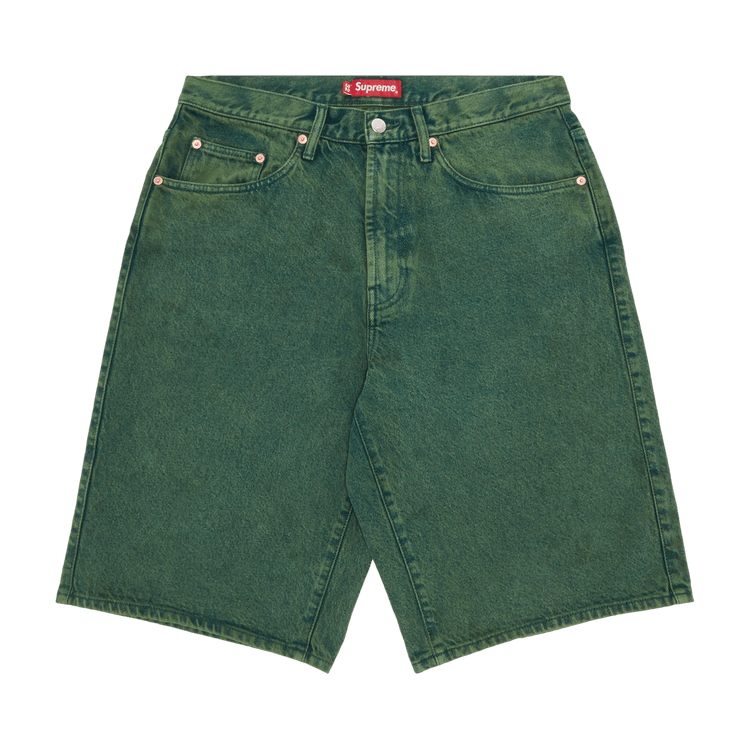 Buy Supreme Baggy Denim Short 'Green' - SS23SH33 GREEN | GOAT