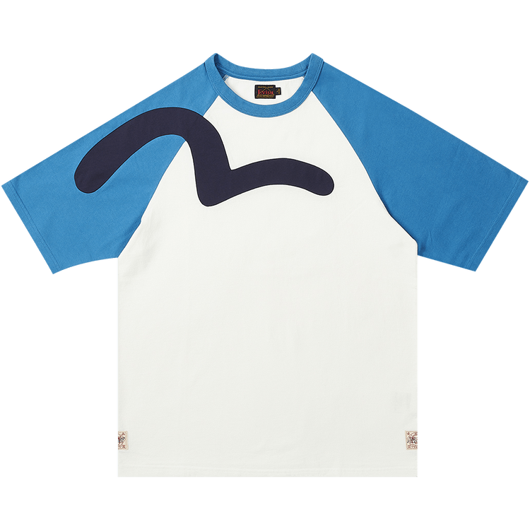 Palace x Evisu Seagull Raglan T-shirt 'Grey Marl' P24EVES002