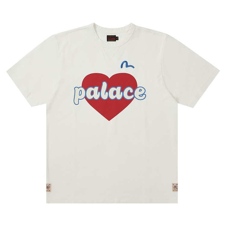Palace x Evisu Heart T-Shirt 'White'
