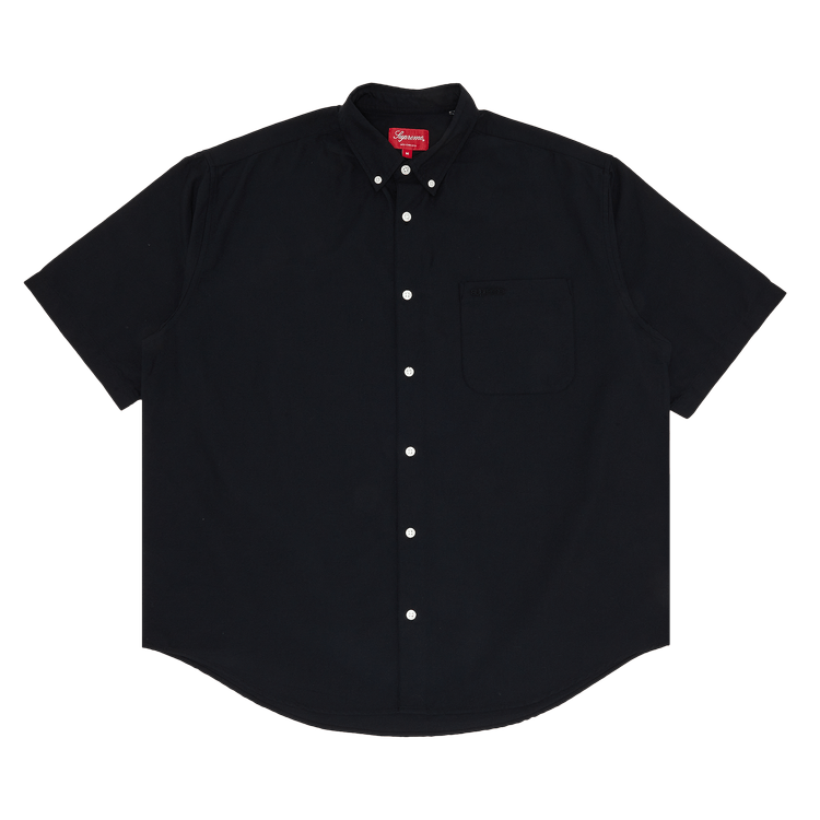 Buy Supreme Loose Fit Short-Sleeve Oxford Shirt 'Black' - SS23S2 