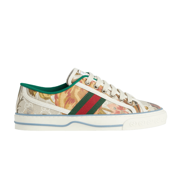 Gucci Monogram Pattern Canvas Sneakers - Pink Sneakers, Shoes - GUC1302882