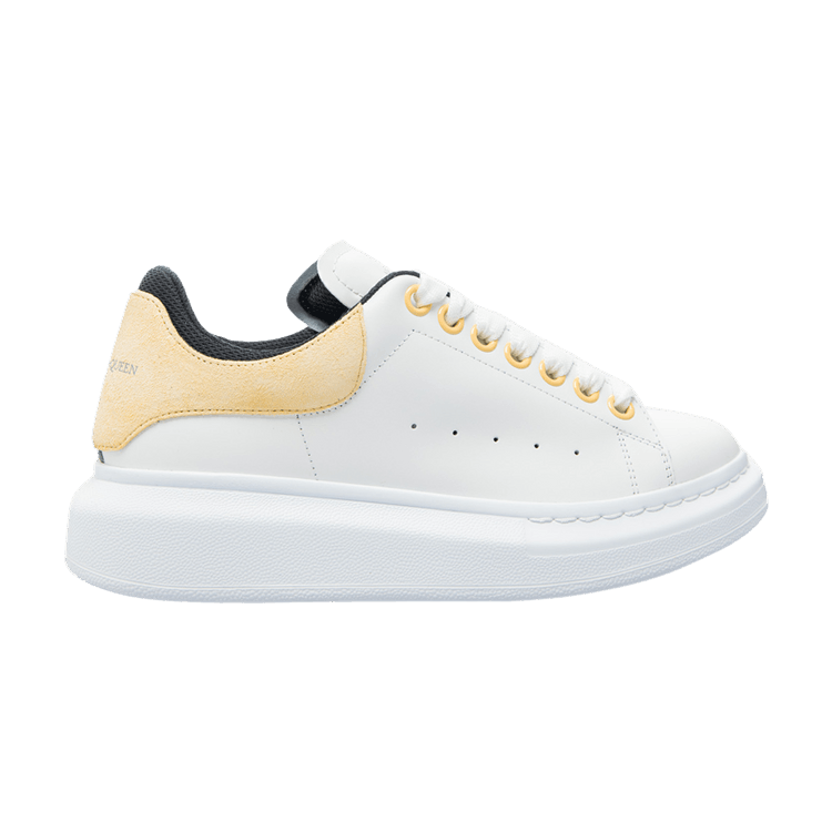 Size 6.5 Alexander McQueen Wmns Oversized Sneaker 'Double Heel Tab - White  Cream'