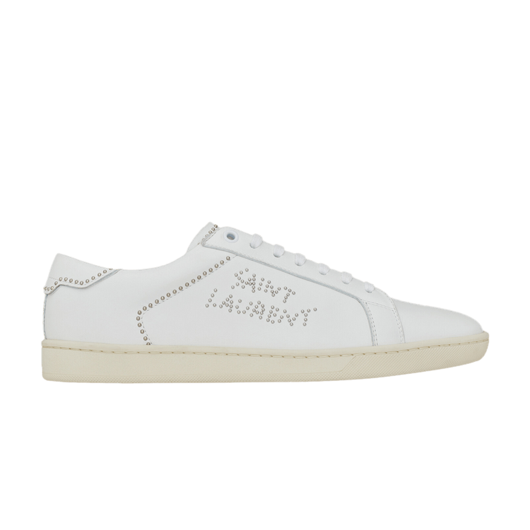 Buy Saint Laurent Wmns SL-08 'Blanc Optique Studded