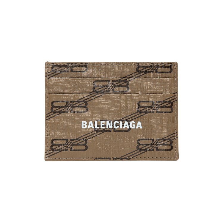 Ewell Flourish Annoncør Balenciaga BB Monogram Card Case 'Beige/Brown' | GOAT