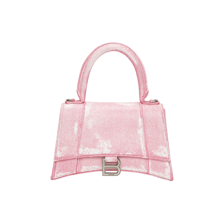 Pink balenciaga hourglass on sale bag