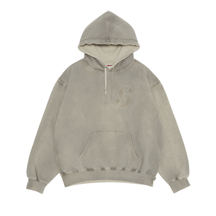 Buy Supreme Overdyed S Logo Hooded Sweatshirt 'Natural