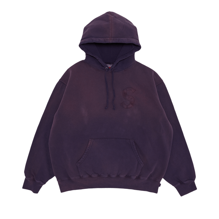 Buy Supreme Overdyed S Logo Hooded Sweatshirt 'Purple 