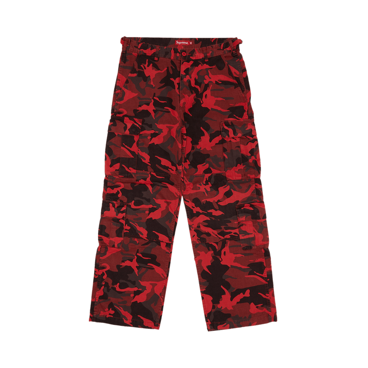 Buy Supreme Cargo Pant 'Red Camo' - SS23P18 RED CAMO | GOAT