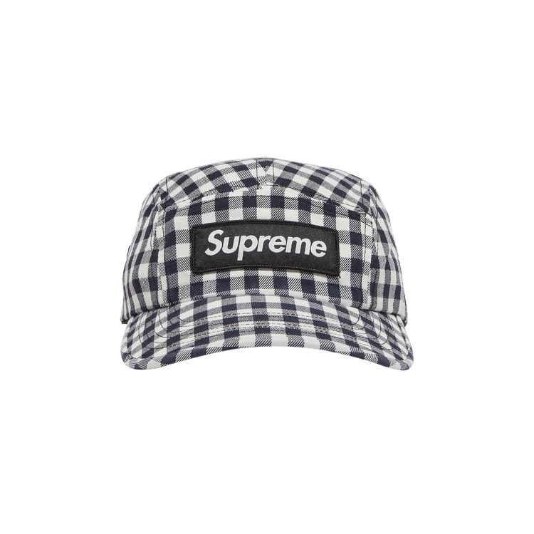 Supreme Gingham Camp Cap 'Black'