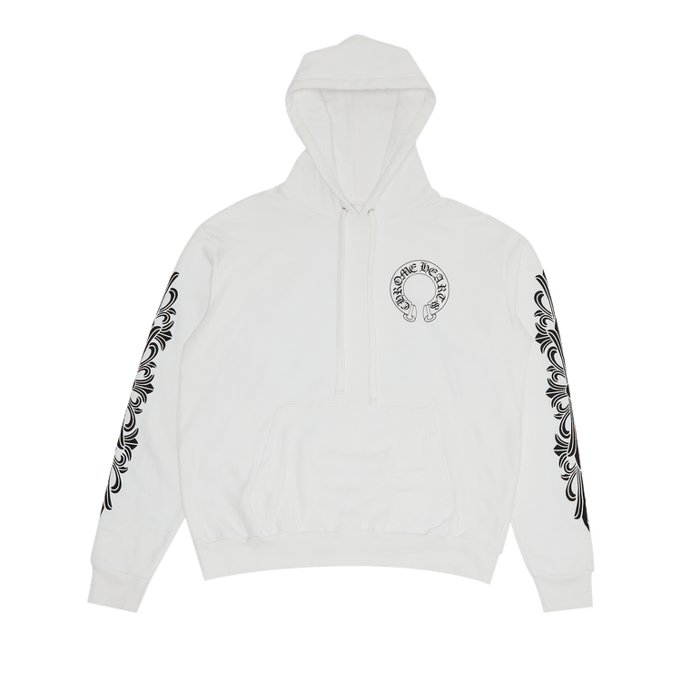 【入手困難】Chrome Hearts Horseshoe Floral Hoodie White 1190057_00.png.png