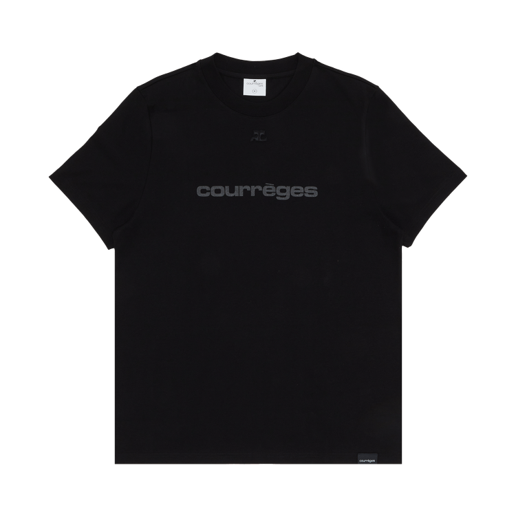 Buy Courrèges Cotton Shell Classical T-Shirt 'Black