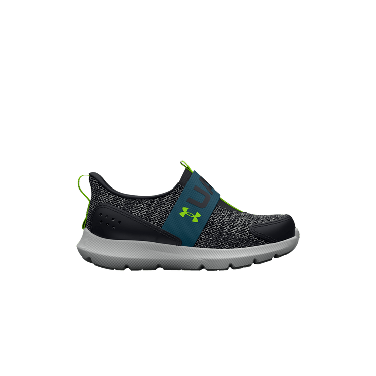 (TD) Under Armour Surge 3 Slip 'Black Static Blue'
