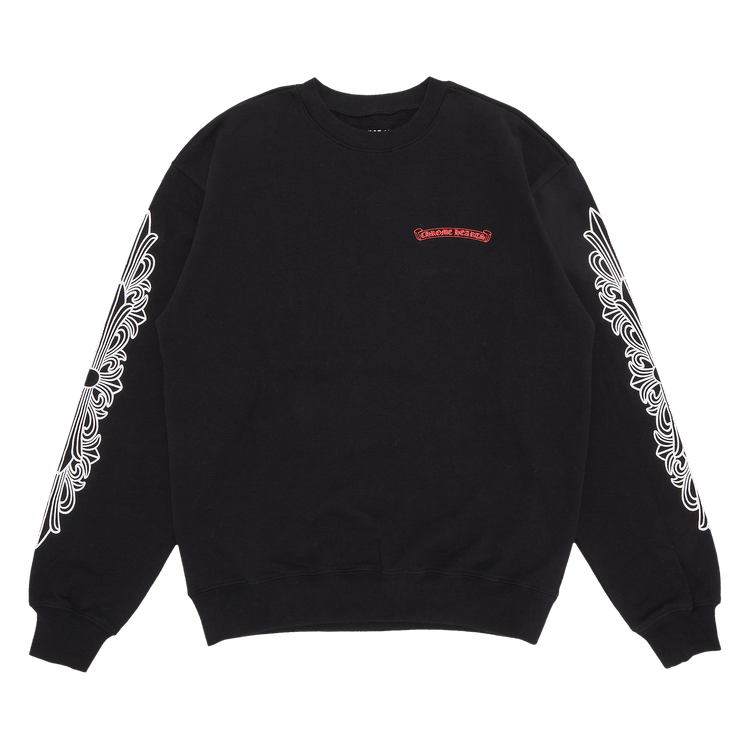 クロム卍釵 シルバー 黒 赤 クロムハーツCHクロスベビーファットチャームwithパヴェルビー|クロム