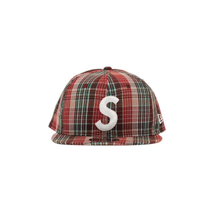Buy Supreme Metallic Plaid S Logo New Era 'Red' - SS23H39