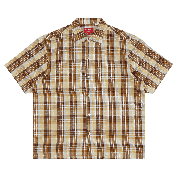 Buy Supreme Metallic Plaid Short-Sleeve Shirt 