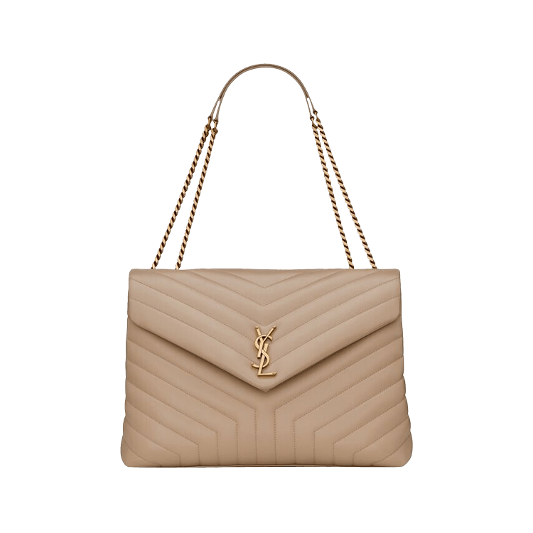 Saint Laurent Baby Lou Belt Bag Nero In Crema Soft