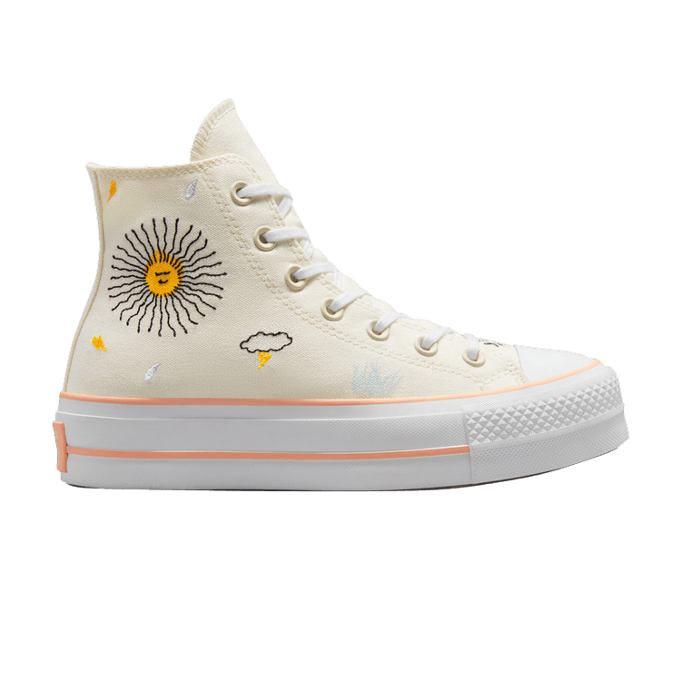 Wmns Chuck Taylor All Star Lift Platform High 'Floral Embroidery'