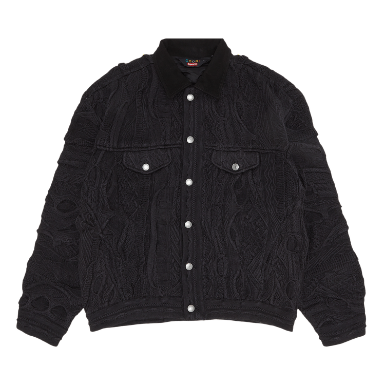 Buy Supreme x Coogi Trucker Jacket 'Black' - SS23J7 BLACK | GOAT