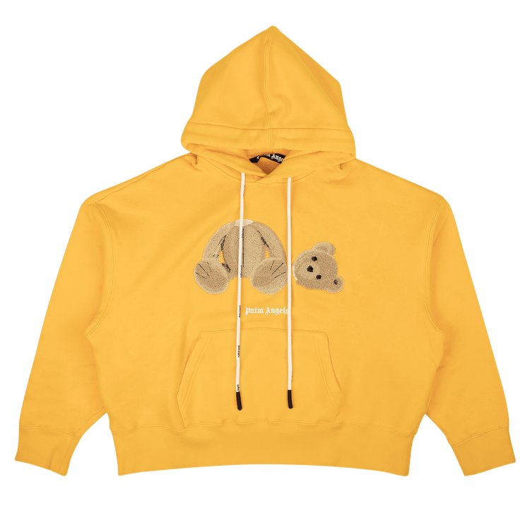 Palm angels teddy store bear hoodie fake