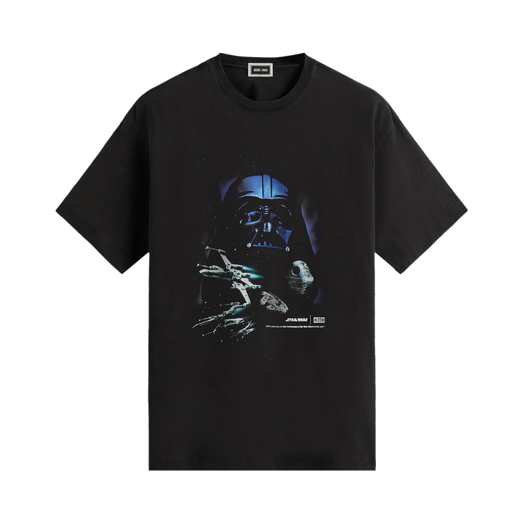 Buy Kith x Star Wars Darth Vader Space Poster Vintage Tee 'Black