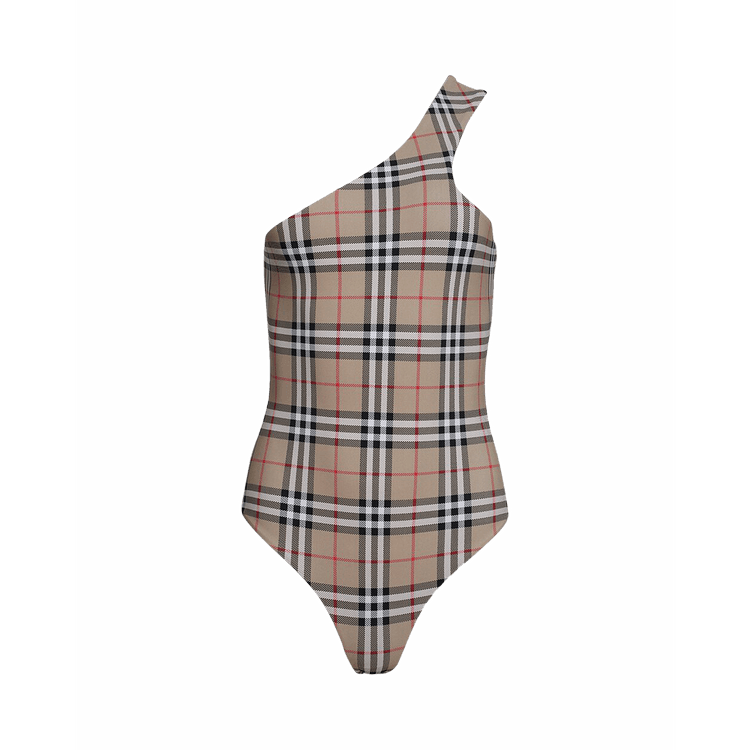 Burberry Navy Blue Back Classic Stripe Swimsuit