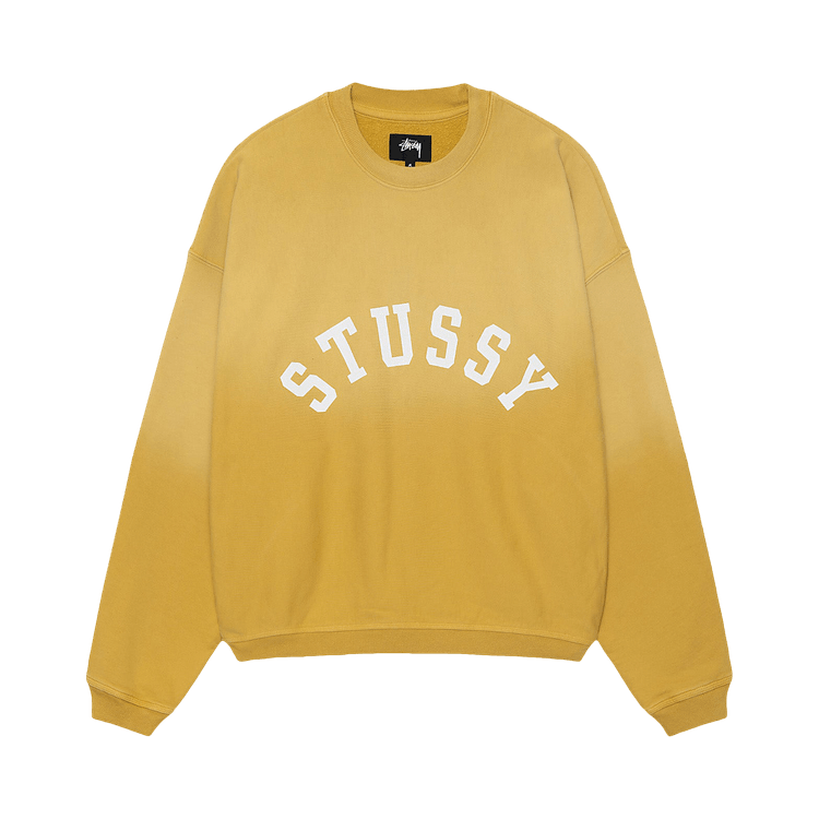 Buy Stussy Sun Faded Oversized Crew 'Yellow' - 118525 YELL 