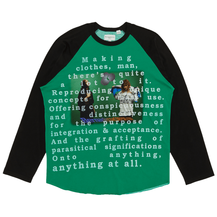 Buy Supreme x Bernadette Corporation Raglan Long-Sleeve Top 'Green' -  SS23KN55 GREEN | GOAT