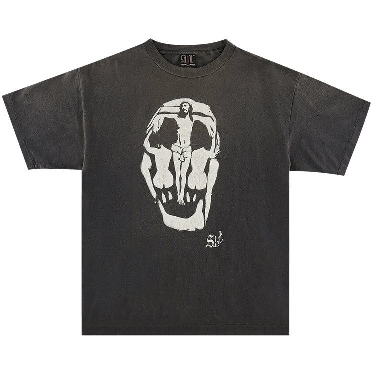 Buy SAINT Mxxxxxx Jesus Tee 'Black' - SM S23 0000 012 | GOAT