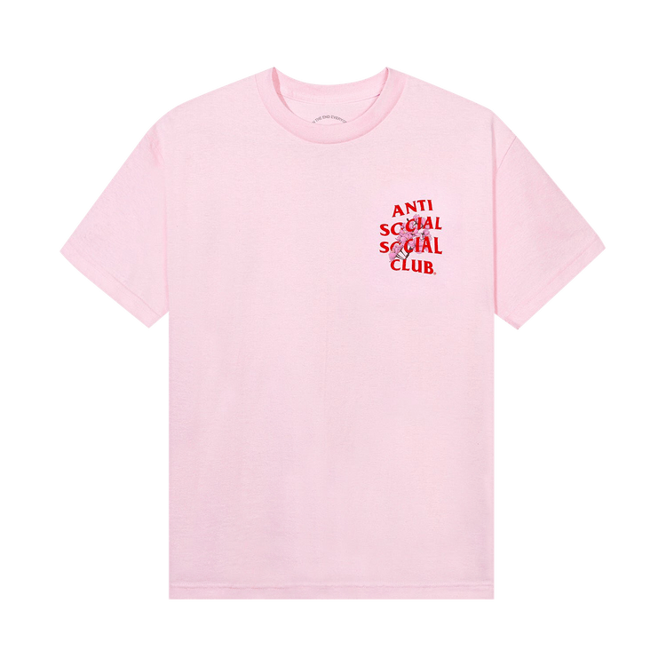 Anti social social clearance club pink shirt